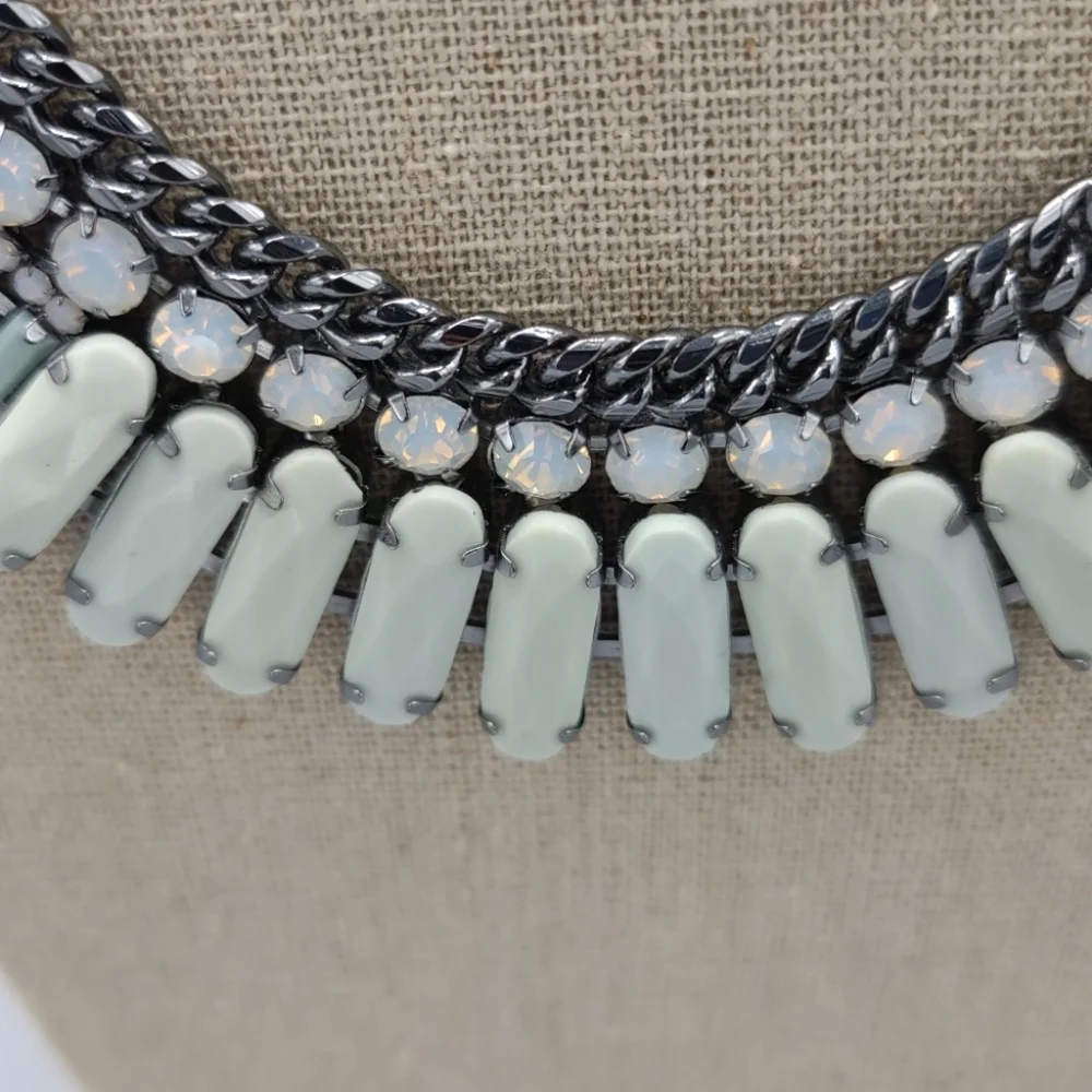 Spring Street Green Stone Adjustable Necklace